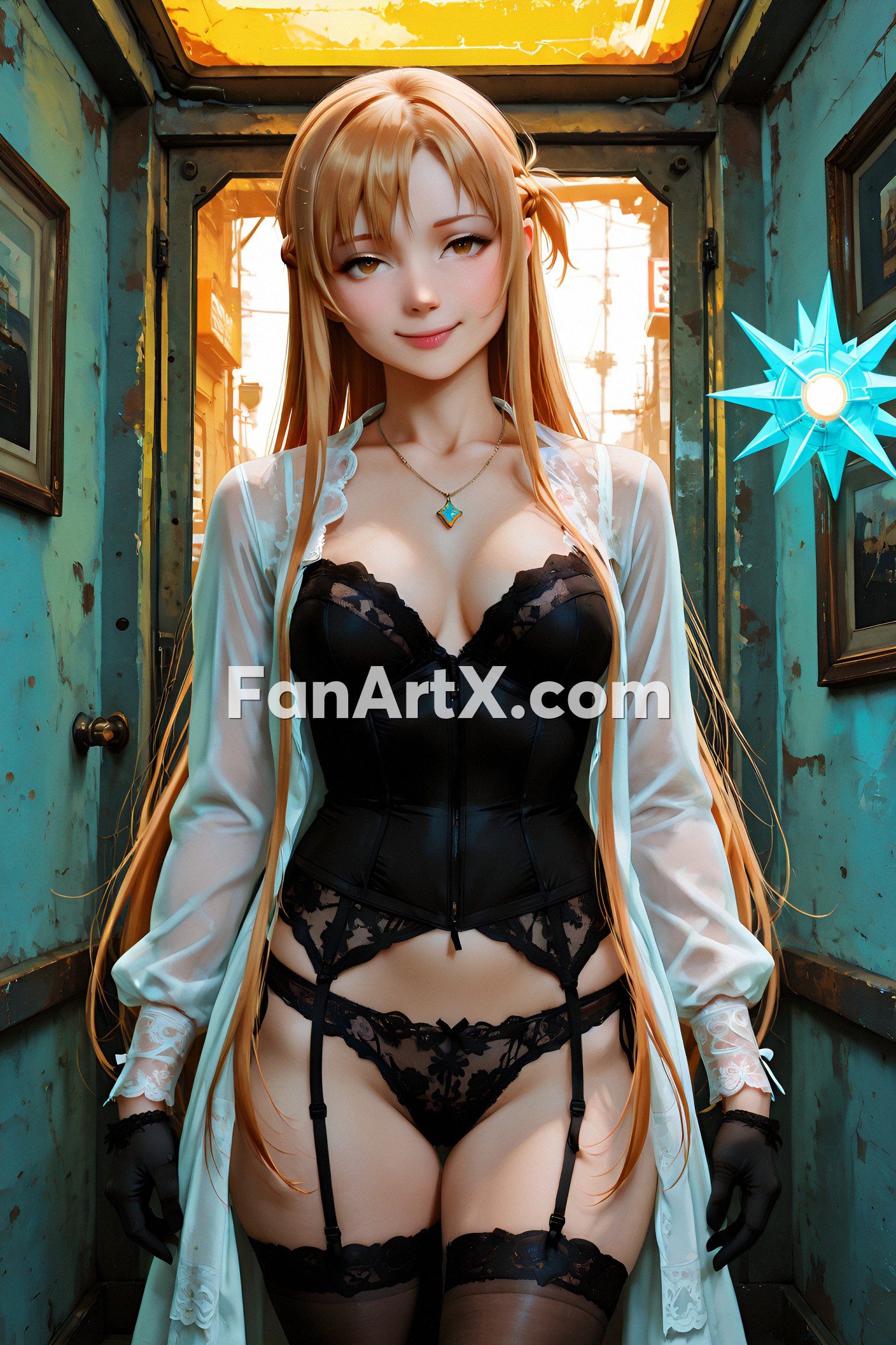 Sao Asuna Yuuki Fanart - Sword Art Online character 7459702